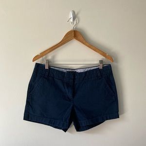 J. Crew • Navy Blue Chino Shorts